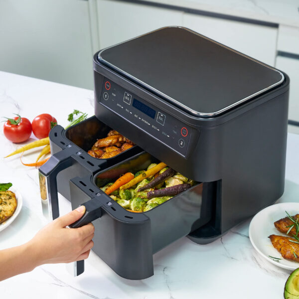 Household 9L Touch Screen Double Air Fryer Electric Deep Fryer Oven Smart Air Fryers - Image 4