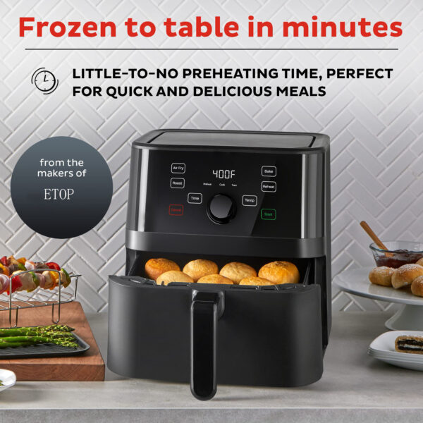 New Arrival Electric Healthy Air Deep Fryer Oven Digital Display Temperature Control Smart Air Fryer - Image 5