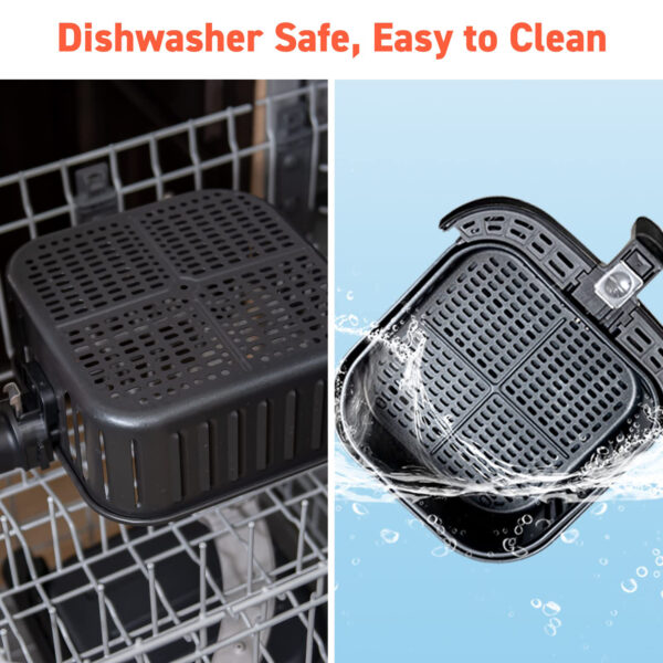 5.5L Hot Sale Electric Air Fryer Oven Shake Reminder Smart Air Fryers Touchscreen Digital Deep Air Fryers - Image 3